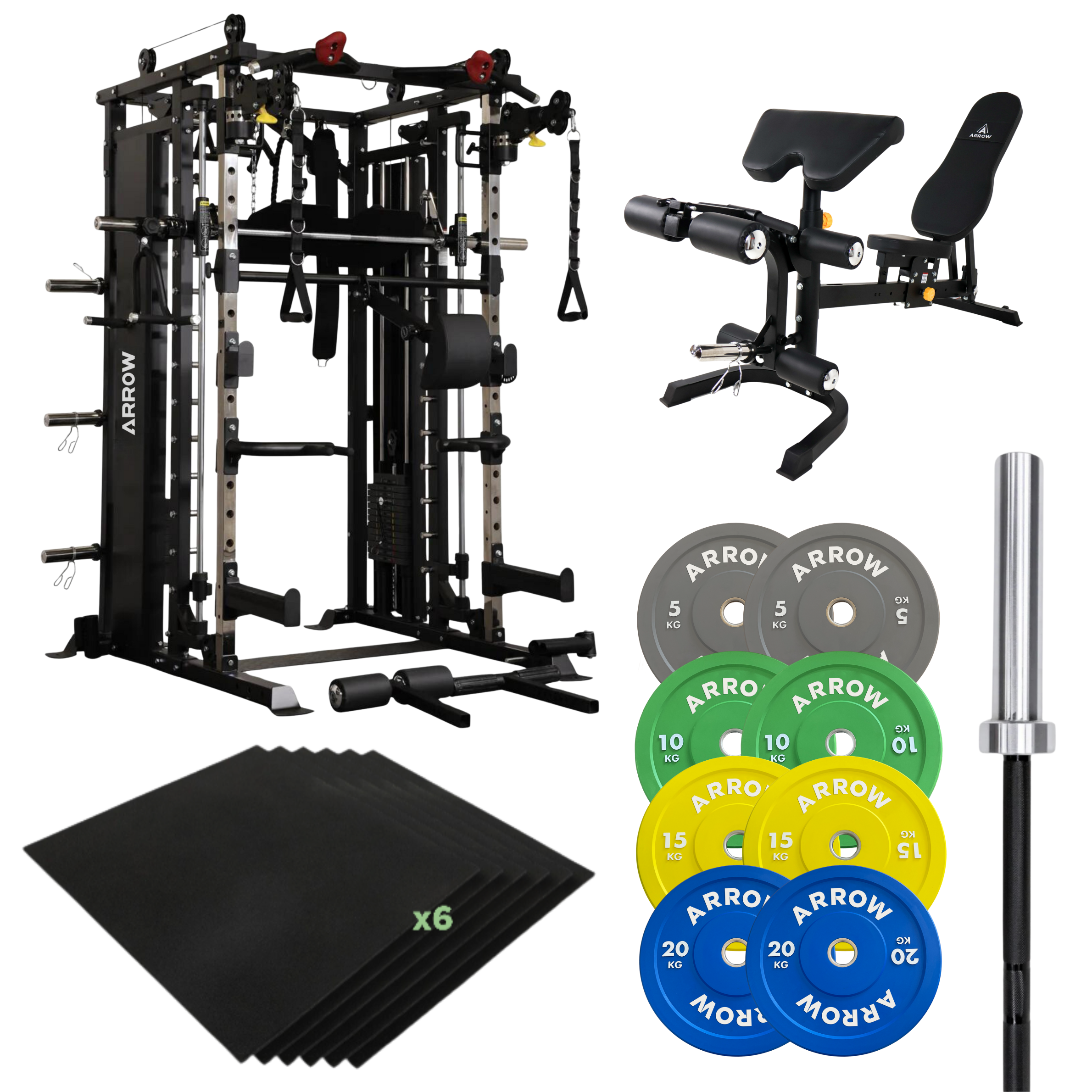 ARROW X-Treme 12.0 Home Gym Package – With 15kg Barbell