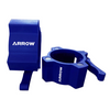 ARROW kettlebell lifestyle image two showing weight markings and flat rubber base
