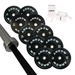 ARROW 150Kg Pro Bumper Weight Plate + 20kg Bar + Lock Jaw Package