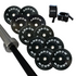 ARROW 150Kg Pro Bumper Weight Plate + 15kg Bar + Lock Jaw Package