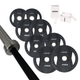 ARROW 100Kg Rubber Coated Weight Plate + 15kg Bar + Lock Jaw Package