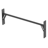 Black metal wall mount bracket on a white background