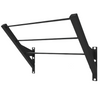 Black metal bracket on a white background