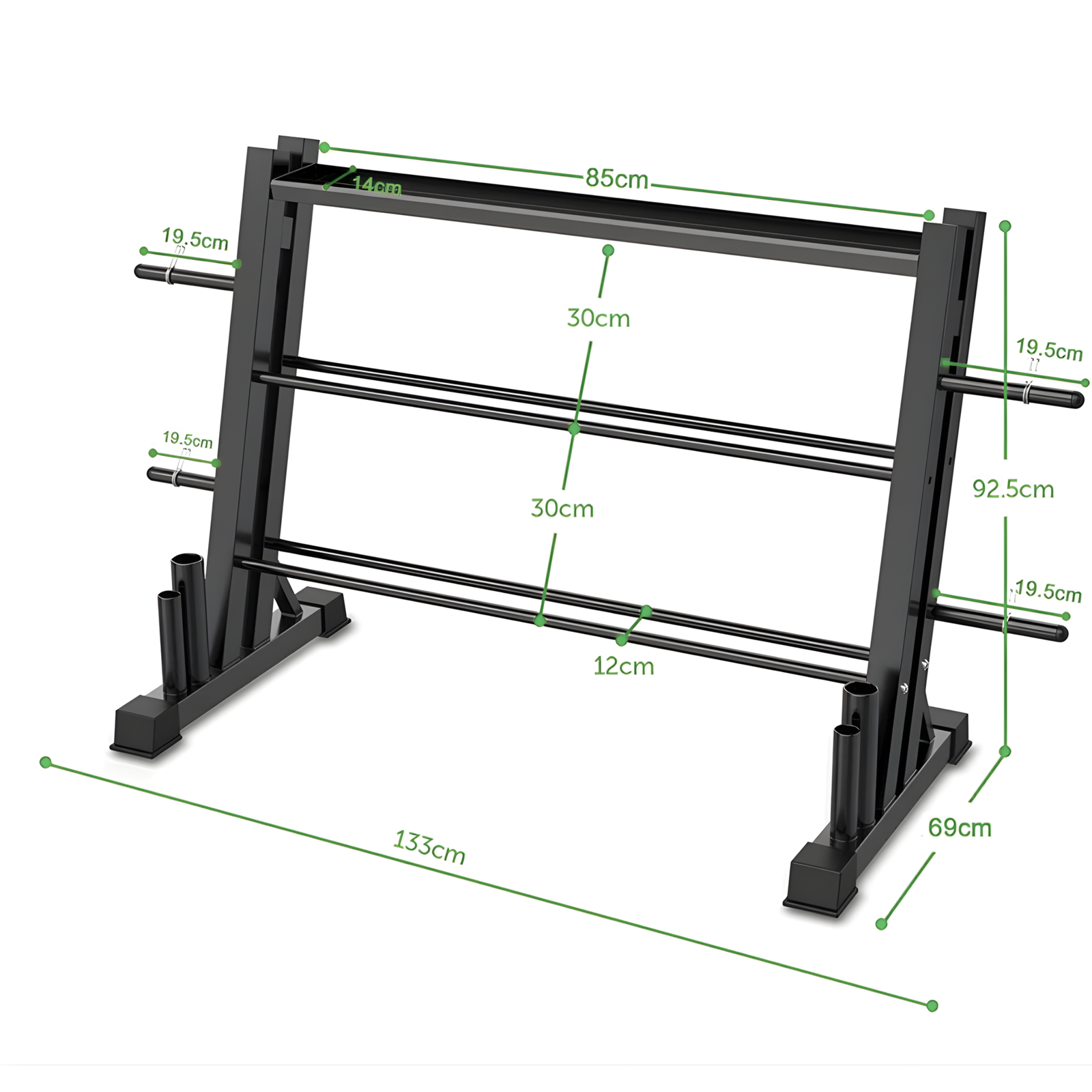 ARROW Compact Gym Storage Rack
