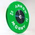 ARROW Competition Bumper Weight Plate 10kg Green