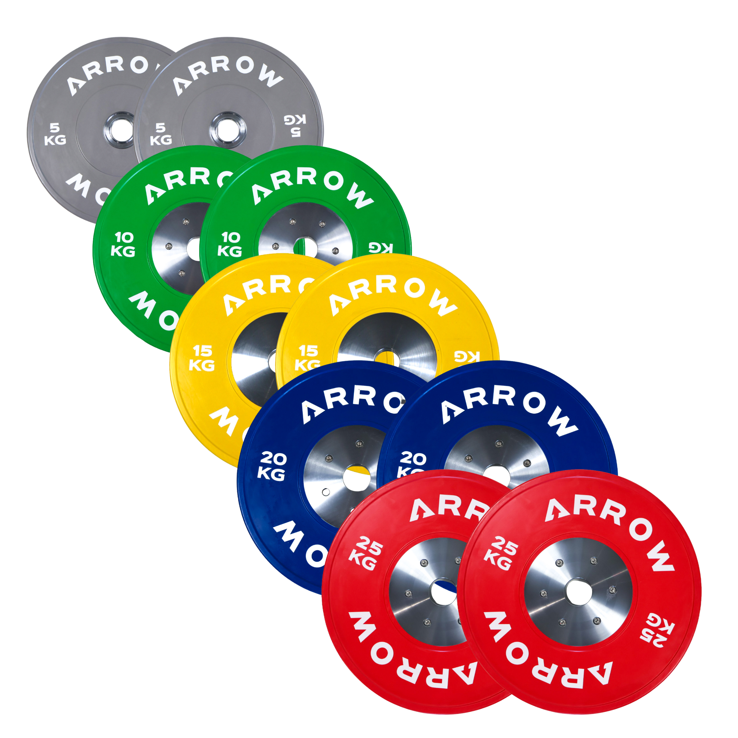 ARROW Competition Bumper Weight Plate 150kg Package
