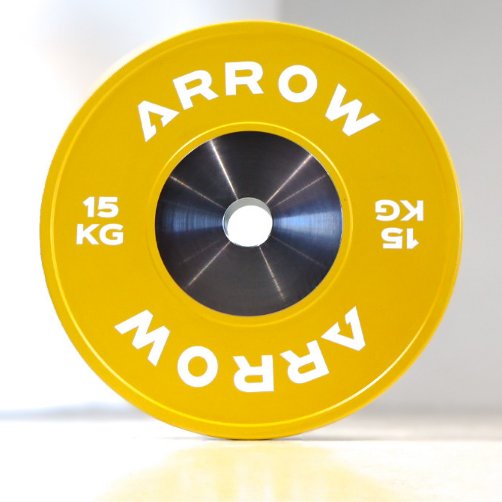ARROW Competition Bumper Weight Plate 15kg Yellow