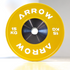 ARROW Competition Bumper Weight Plate 15kg Yellow