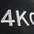 Black wall ball  plate with '4KG' embossed on it