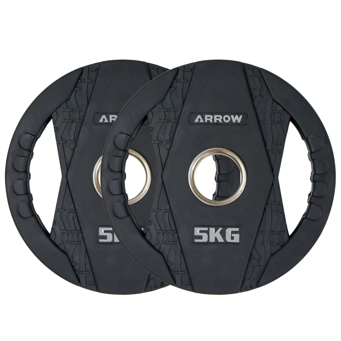 ARROW Olympic Rubber Coated Weight Plate - 5kg Pair