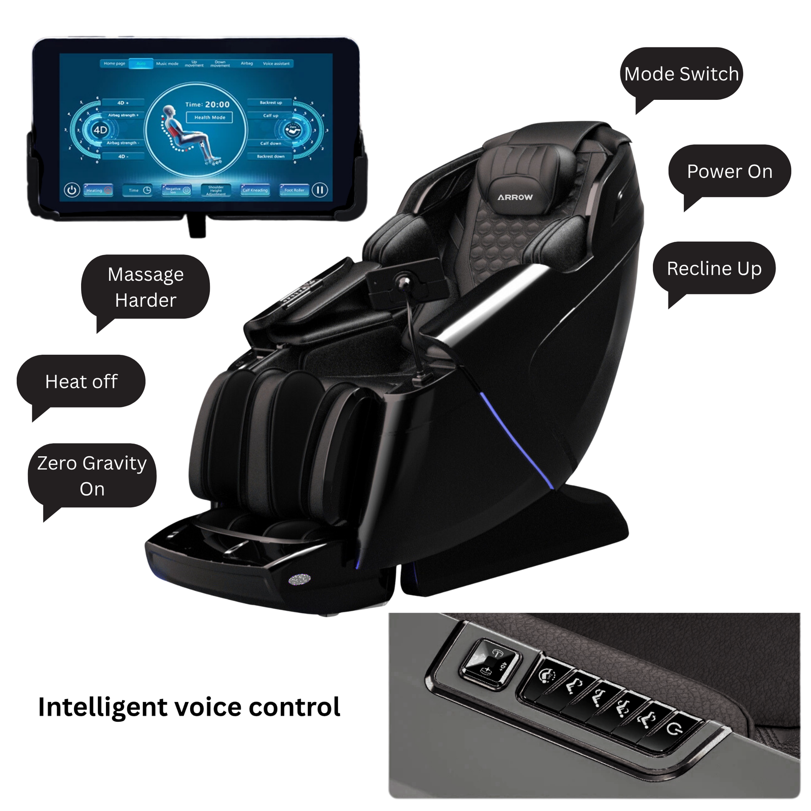 ARROW Signature 3D & 4D Dual Manipulator SL Track Zero Gravity Massage Chair