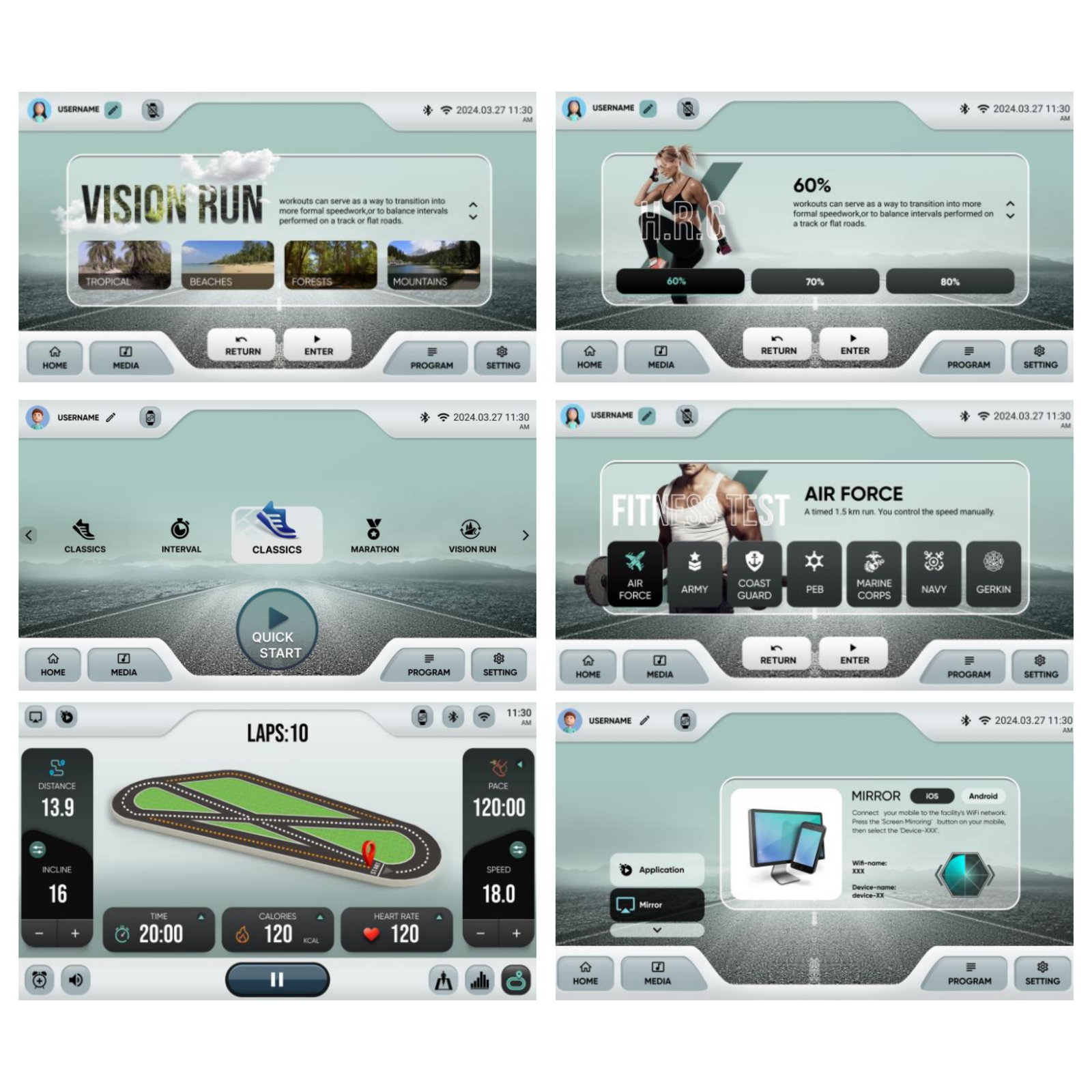 ARROW Signature T8.0 Commercial Media Treadmill