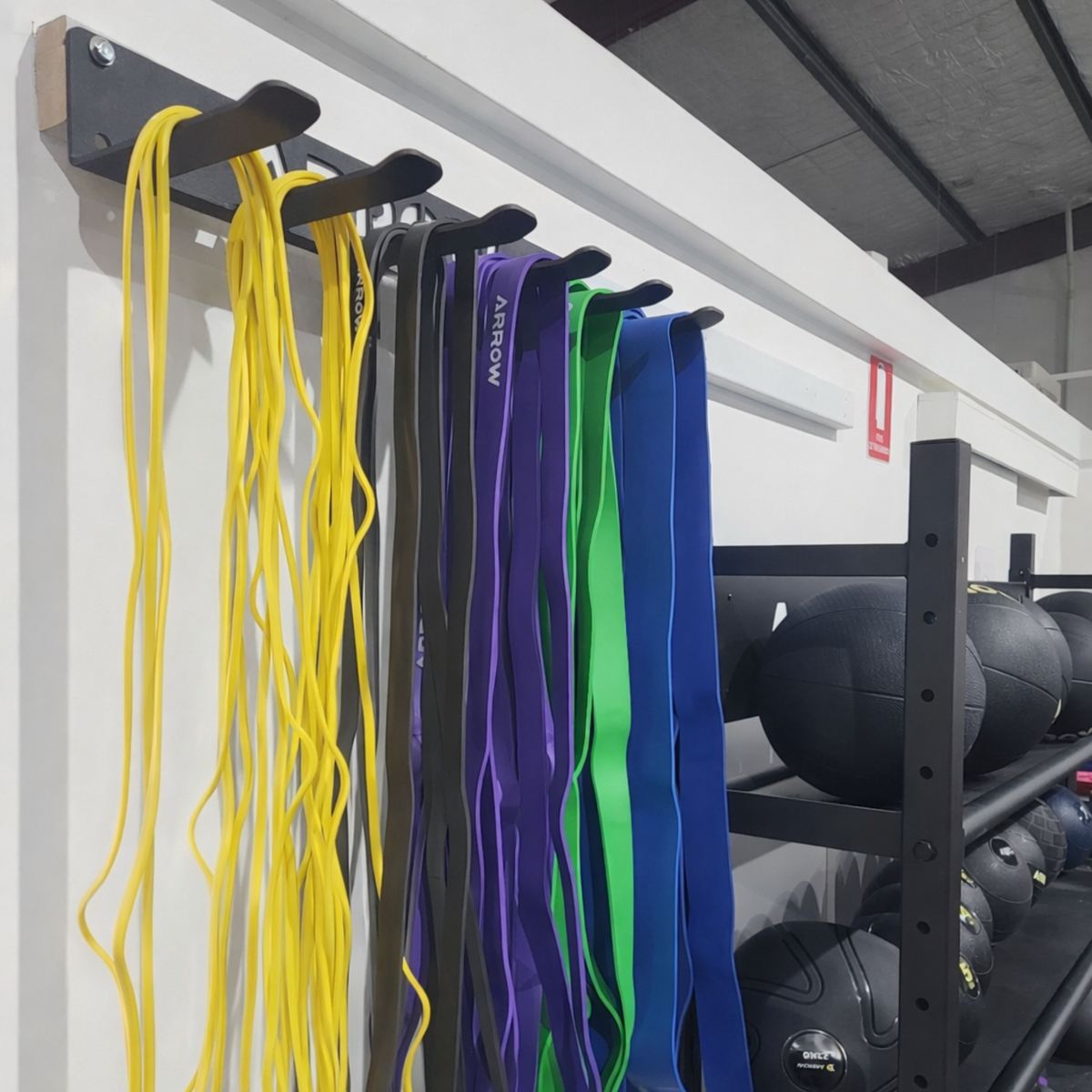 warrior secure wall-mounted rope rack – 360 fitness... ARROW Wall Mounted Rope & Band Storage – Southern Cross Fitness