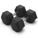 27.5KG Rubber Hex Dumbbell Pair