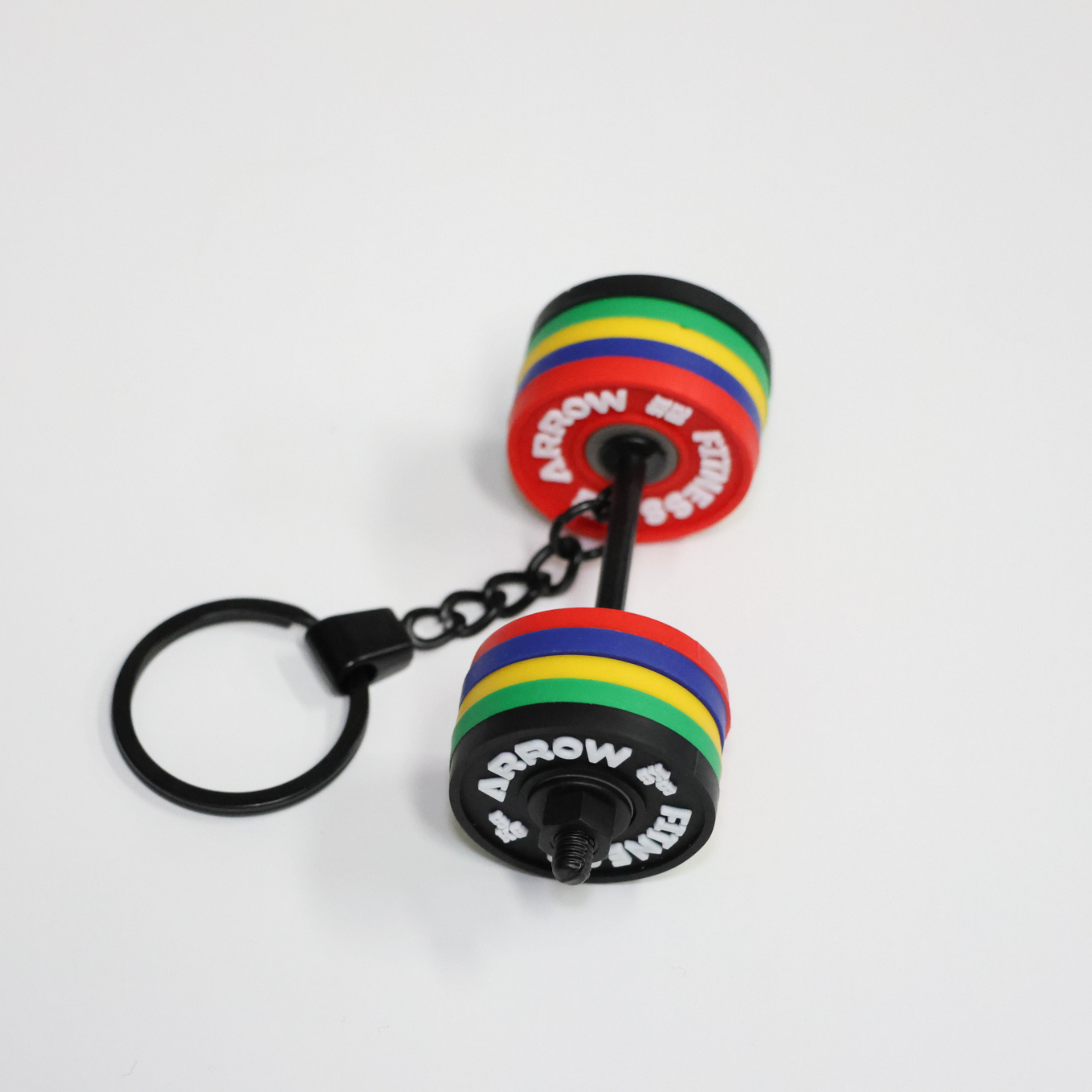 Arrow Barbell Keyring
