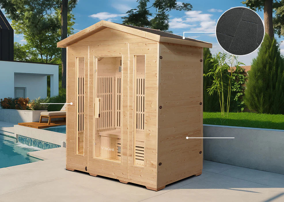 Regen8 Quadro Outdoor – 4 Person Infrared Sauna