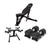 ARROW Adjustable Dumbbell And FID Bench Bundle