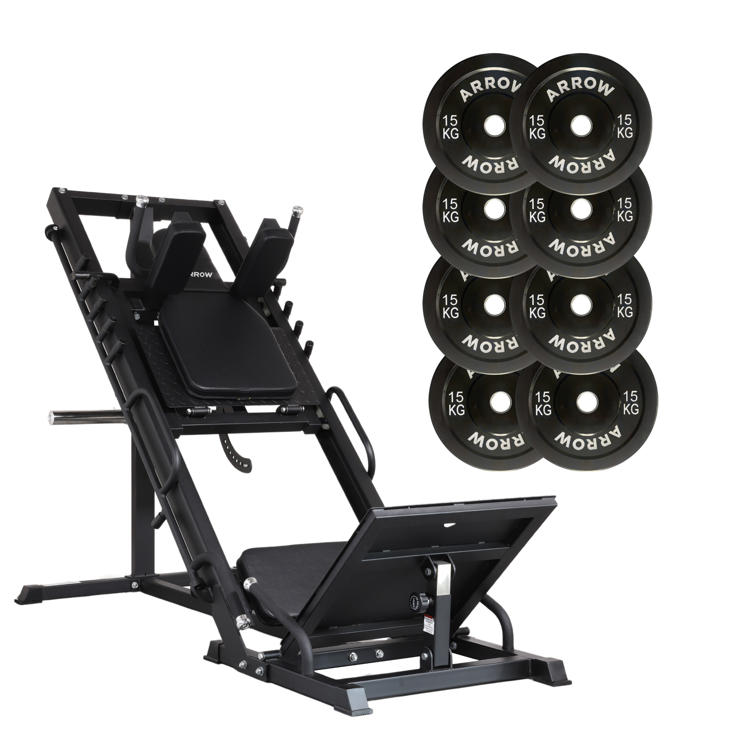 ARROW X-Treme Leg Press / Hack Squat & 120kg PRO Plate Bundle
