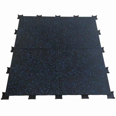 Studio Gym Flooring 20mm 500x500 Blue Fleck